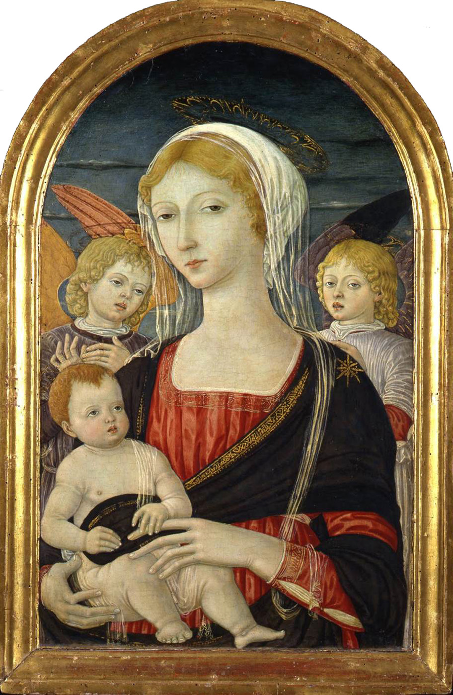 virgin with child and angels